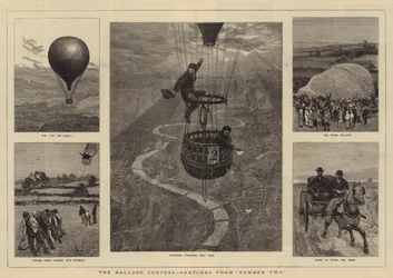 Le concours de ballons, croquis du numéro deux